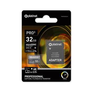MicroSDHC 32GB U3 Pro 90MB/s + SD adaptér PMMSD32UIII vyobraziť