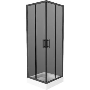 MEXEN/S - Rio sprchovací kút štvorec 70 x 70, grafit, čierny + vanička Rio vrátane výpuste - 860-080-080-70-40-4510 860-070-070-70-40-4510 vyobraziť