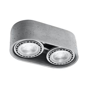 Stropné svietidlo BASIC AR111 2xGU10/40W/230V betón SL.0882 vyobraziť