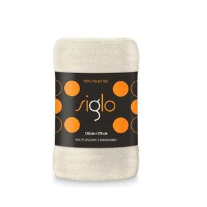 Deka z mikroplyšu SIGLO 130x170cm krémovo smotanová vyobraziť