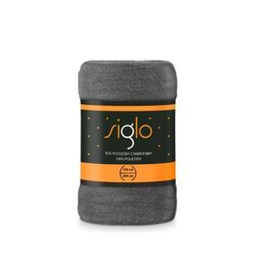 Deka z mikroplyšu Siglo 150x200 cm šedá vyobraziť