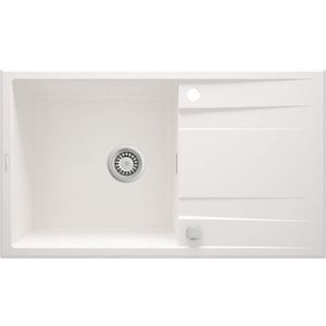 DEANTE DEANTE - Eridan alabaster - Granitový drez s odkvapkávačom ZQE_A113 vyobraziť