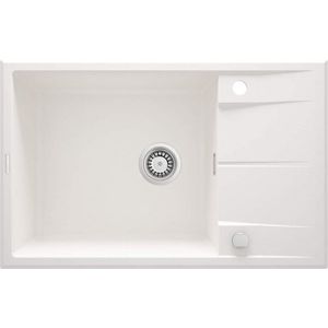 DEANTE DEANTE - Eridan alabaster - Granitový drez s odkvapkávačom ZQE_A11B vyobraziť