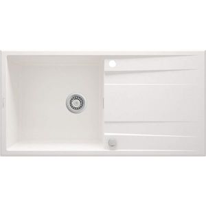 DEANTE DEANTE - Eridan alabaster - Granitový drez s odkvapkávačom ZQE_A713 vyobraziť