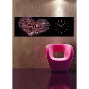 Dekoratívne nástenné hodiny Monte čierne vyobraziť