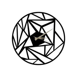 Dekoratívne nástenné hodiny Perspektif 50 cm čierne vyobraziť