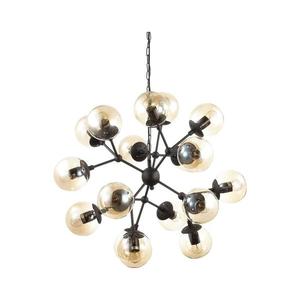 Ideal Lux - Luster na reťazi KEPLER 18xE27/42W/230V pr. 69 cm čierna 162478 vyobraziť