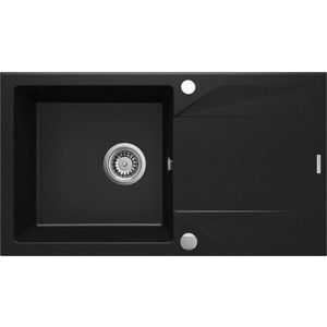 DEANTE DEANTE - Evora čierna - Granitový drez s odkvapkávačom ZQJ_N113 vyobraziť