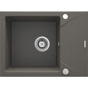 DEANTE DEANTE - Evora antracit metalic - Granitový drez s odkvapkávačom ZQJ_T11A vyobraziť