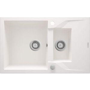 DEANTE DEANTE - Andante alabaster - Granitový drez, 1.5 - bowl s odkvapkávačom ZQN_A513 vyobraziť