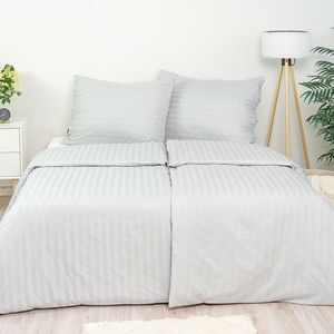 Stanex Obliečky atlas grádl svetlosivá, 140 x 200 cm, 70 x 90 cm vyobraziť