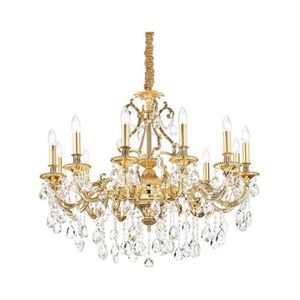 Ideal Lux - Krištáľový luster na reťazi GIOCONDA 12xE14/40W/230V pr. 90 cm zlatá 164960 vyobraziť