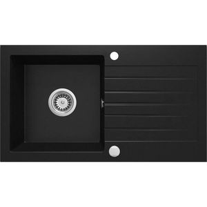 DEANTE DEANTE - Zorba čierna - Granitový drez s odkvapkávačom ZQZ_N113 vyobraziť