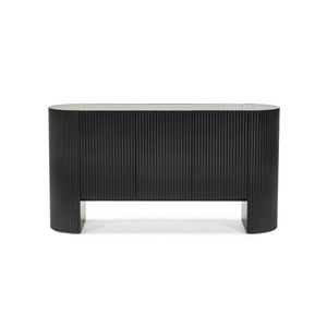 Designová komoda Sansita 160 cm mramor/černá vyobraziť