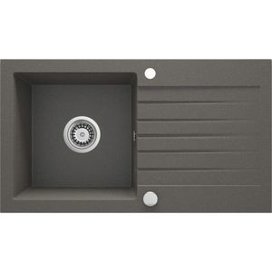 DEANTE DEANTE - Zorba antracit metalic - Granitový drez s odkvapkávačom ZQZ_T113 vyobraziť