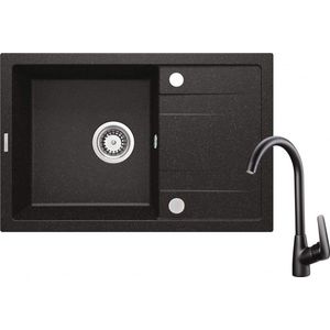 DEANTE DEANTE - Corio grafit - Granitový drez vrátane batérie, 1 - bowl s odkvapkávačom ZRCB2113 vyobraziť