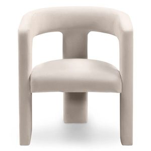 Designové křeslo Lory samet béžové vyobraziť