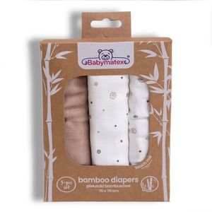 Babymatex Bambusové plienky Hviezdičky, 70 x 70 cm, súprava 3 ks vyobraziť