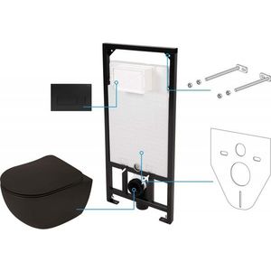 DEANTE - Peonia čierna - Toaletný set, podomietkový, 6v1 CDENNZPW vyobraziť