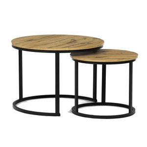 Sada konferenčných stolíkov, divoký dub, 2 ks vyobraziť