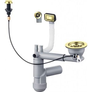 DEANTE - Sifón zlato - Náhradná sifónová sada, 1 - bowl ZXY_Z911 vyobraziť