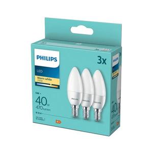 SADA 3x LED Žiarovka Philips B35 E14/5W/230V 2700K 8719514313385 vyobraziť