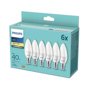 SADA 6x LED Žiarovka Philips B35 E14/5W/230V 2700K 8719514313446 vyobraziť