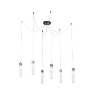 Kolarz 6009.30660 - Luster na lanku RAGGIO 6xE14/25W/230V pavúk matný chróm 6009.30660 vyobraziť