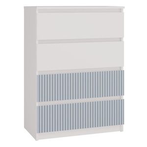 Dětská komoda MALWA M4 ARTESO bílo-modrá vyobraziť