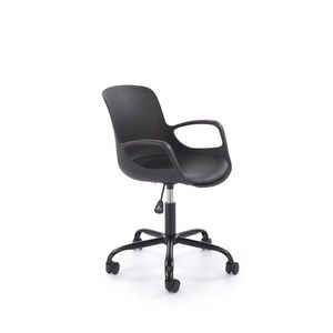 Dětská otočná židle Frost eko kůže černá vyobraziť