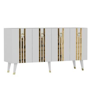 Skrinka Isil White and Gold vyobraziť