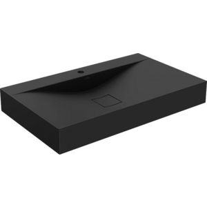 MEXEN - Poli umývadlo na dosku liaty mramor 1/O 80 x 48, čierna 23028071 vyobraziť