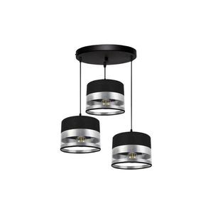 Luster na lanku MILO 3xE27/60W/230V strieborná/čierna 0346 vyobraziť