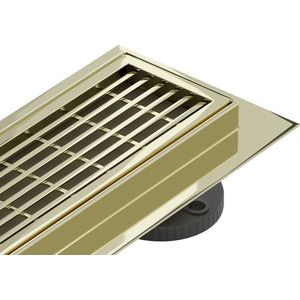 MEXEN/S - Flat 360° M33 podlahový žľab otočný 90, zlatý 1533090-40 vyobraziť