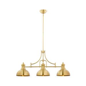 Jupiter 1915 - Luster na tyči PLATINO 3xE27/60W/230V mosadz 1915 vyobraziť