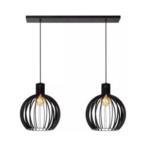 Lucide 73400/02/30 - Luster na lanku MIKAELA 2xE27/60W/230V čierna 73400/02/30 vyobraziť