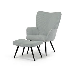 Relaxačné kreslo s podnožkou L7285 BLUE6, modré vyobraziť