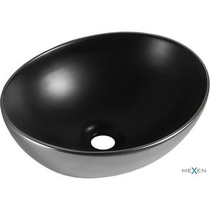 MEXEN - Elza umývadlo na dosku 40 x 33, čierna mat/strieborná 21014024 vyobraziť