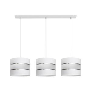 Luster na lanku HELEN 3xE27/15W/230V biela W-L 0801/3 WT+SL+MAT vyobraziť