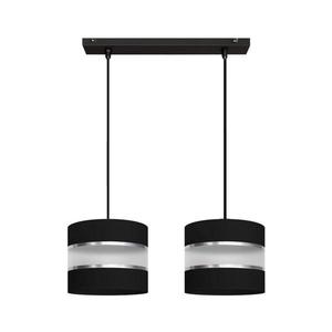 Luster na lanku HELEN 2xE27/15W/230V čierna W-L 0801/2 BK+SL+MAT vyobraziť