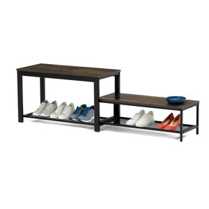 Sada 2 ks botníkov, staré drevo vyobraziť