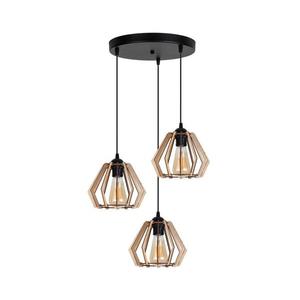 Luster na lanku BERGO 3xE27/60W/230V čierna 0005 vyobraziť