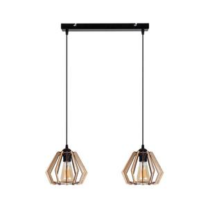 Luster na lanku BERGO 2xE27/60W/230V čierna 0003 vyobraziť