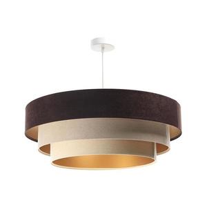 Luster na lanku TRINITI 1xE27/60W/230V hnedá/béžová/zlatá 050-080-60 vyobraziť