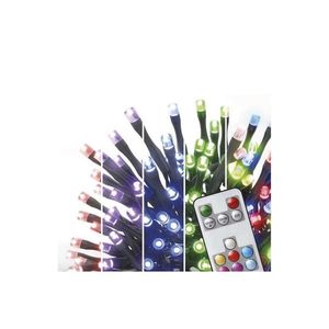 LED RGB Vianočná vonkajšia reťaz 120xLED/72 módov 15m IP44 + diaľkové ovládanie D4AA03 vyobraziť