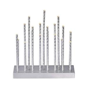 LED Vianočný svietnik 19xLED/3xAA šedá DCAW02 vyobraziť