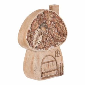 Jesenná dekorácia Hríbový domček s osvetlením, 24 x 10 x 32 cm, magnézium, imitácia dreva vyobraziť