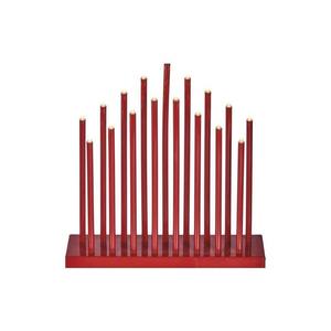 LED Vianočný svietnik 17xLED/3xAA červená DCAW03 vyobraziť