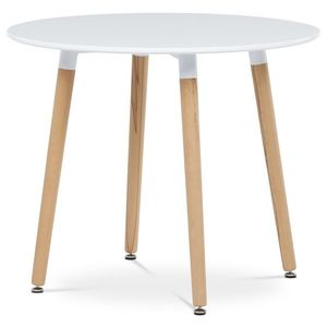 Jedálenský stôl 90 x 90 cm, biela vyobraziť