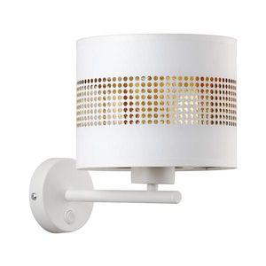 Nástenná lampa TAGO 1xE27/15W/230V biela/zlatá 3221 vyobraziť